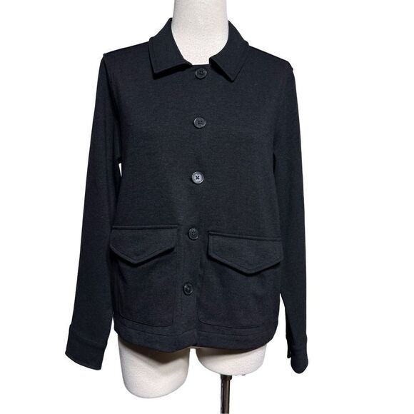 Brooks Brothers Black Long Sleeve Knit Jacket Blazer Size Small - Picture 1 of 5